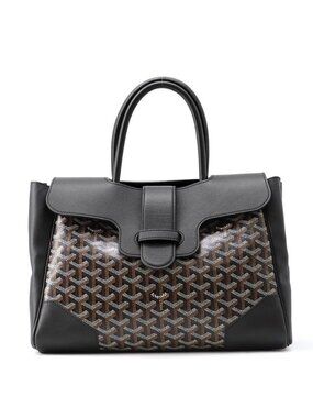 Goyard Handbag Saigon Leather Bag Black